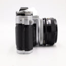 Canon AE-1 35mm SLR Film Camera w/ 50mm Lens (Silver) *USED*