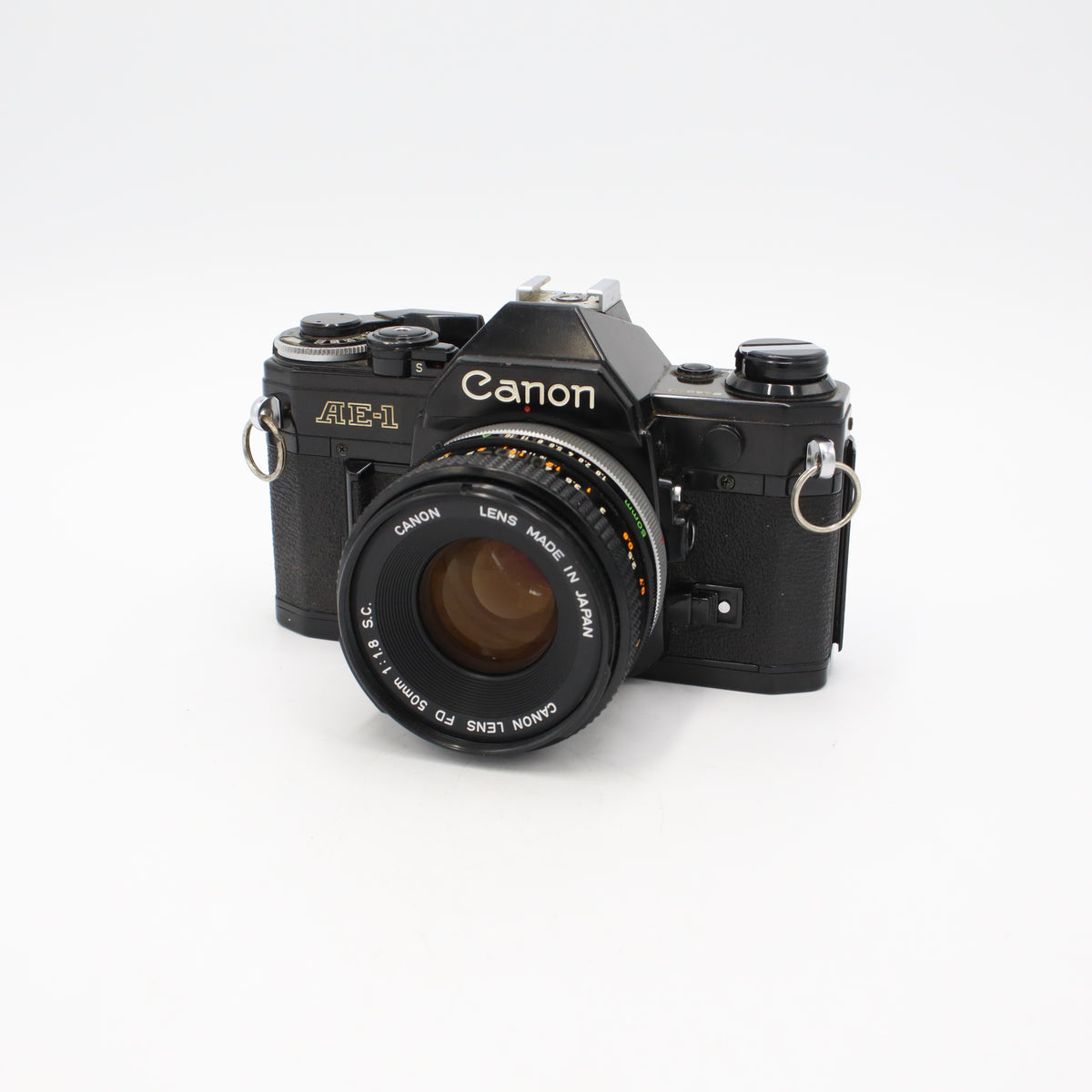 Canon AE-1 35mm Camera Body, with FD 50mm F1/1.8 Lens *USED*