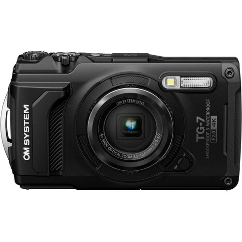 OM SYSTEM Tough TG-7 Digital Camera (Black) *OPEN BOX*