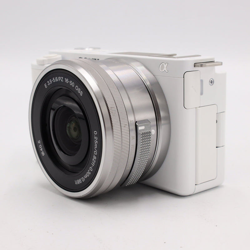 Sony ZV-E10 Mirrorless Camera Kit with 16-50mm Lens (White) *USED*