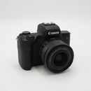 Canon EOS M50 Mirrorless Digital Camera with 15-45mm Lens (Black) *USED*