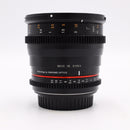 Rokinon 50mm T1.5 AS UMC Cine DS Lens for Canon EF Mount *USED*