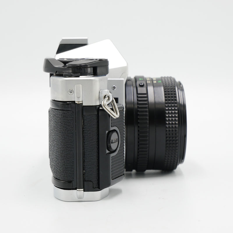 Canon AE-1 Program 35mm Film Camera with FD 50mm F/1.8 Lens