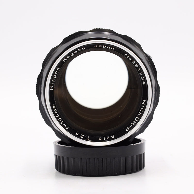 NIKON NIKKOR-P Auto 105ｍｍ F2.5 単焦点レンズ Nikon NIKKOR-P Auto 105mm f/2.5 Lens For Nikon F *USED*