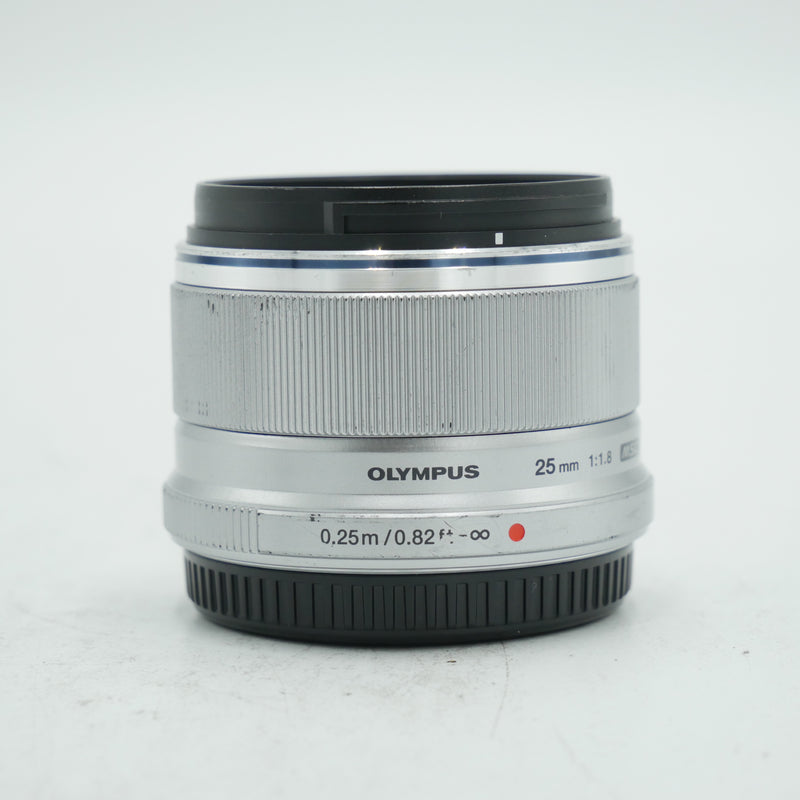 Olympus M.Zuiko Digital 25mm f/1.8 Lens (Silver) *USED*