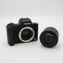 Canon EOS M50 Mirrorless Digital Camera with 15-45mm Lens (Black) *USED*