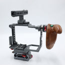Tilta ES-T37-A Cage Rig with Wooden Handgrip for Panasonic GH5 and GH4 Mirrorless Digital Cameras *USED*