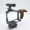 Tilta ES-T37-A Cage Rig with Wooden Handgrip for Panasonic GH5 and GH4 Mirrorless Digital Cameras *USED*