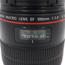 Canon EF 100mm f/2.8L Macro IS USM Lens *USED*