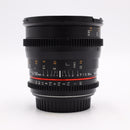 Rokinon 50mm T1.5 AS UMC Cine DS Lens for Canon EF Mount *USED*