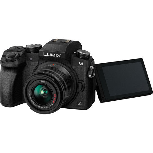 Panasonic Lumix G7 Mirrorless Camera with 14-42mm Lens (Black) *OPEN B