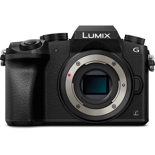 Panasonic ミラーレス一眼 Lumix G7 ボディ Panasonic Lumix G7 Mirrorless Camera with 14-42mm Lens (Black) *OPEN B