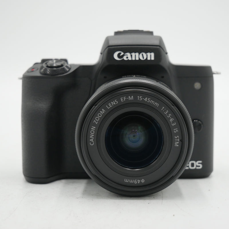 Canon EOS M50 Mirrorless Digital Camera with 15-45mm Lens (Black) *USED*