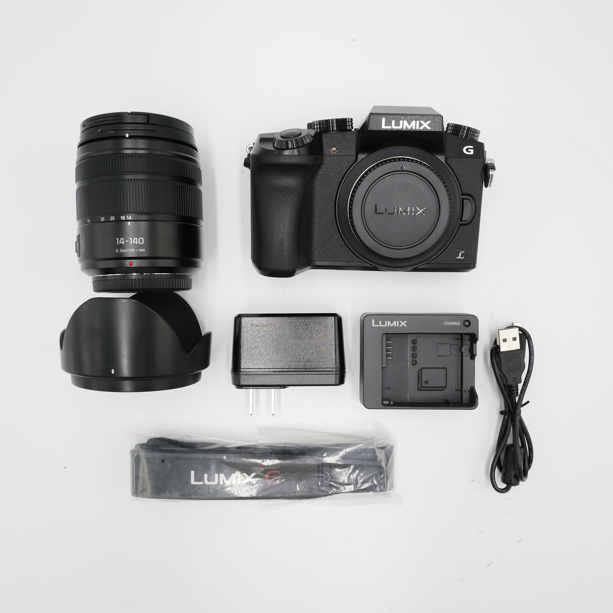 Panasonic Lumix G7 Mirrorless Camera with 14-140mm Lens (Black) *OPEN