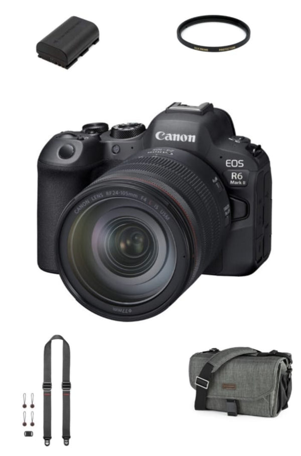 Canon EOS R6 Mark II Mirrorless Camera with 24-105mm f/4 Lens Package