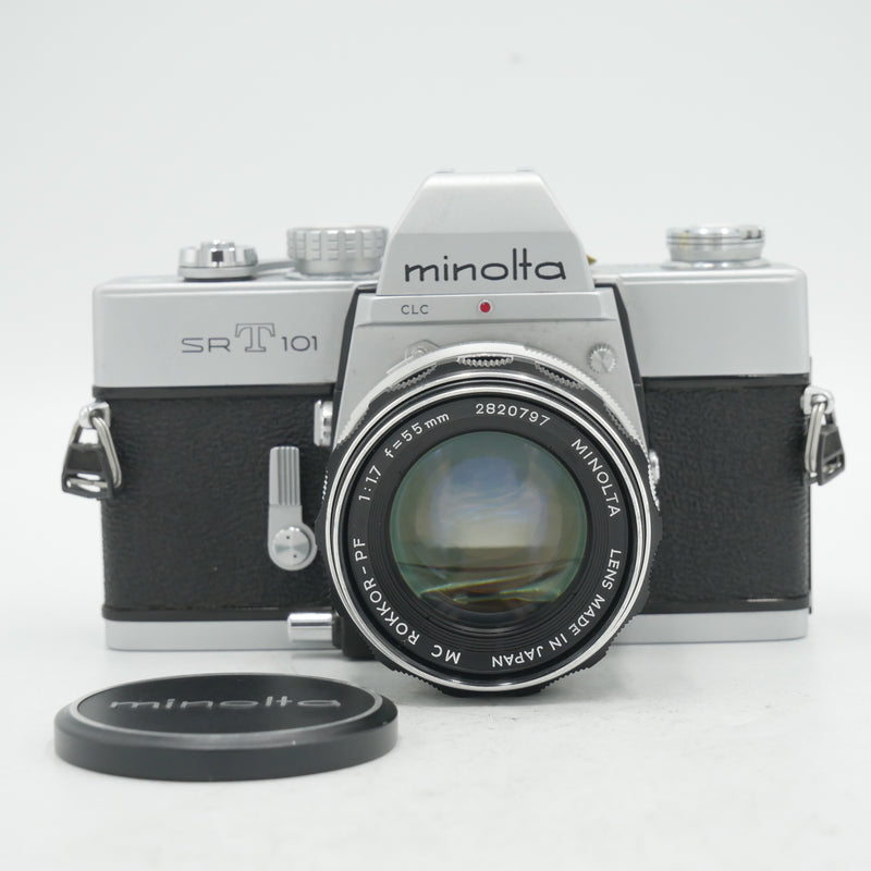 Minolta SRT 101 Film Camera w/ MC Rokkor-PF 55mm f/1.7 MF Lens *USED*