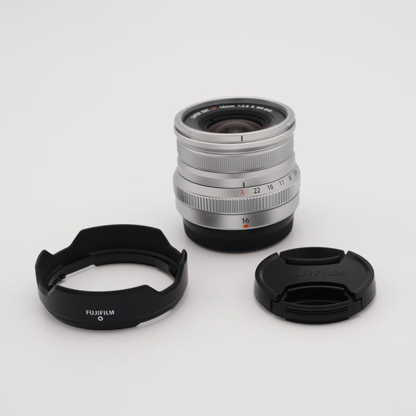FUJIFILM XF 16mm f/2.8 R WR Lens (Silver) *USED*