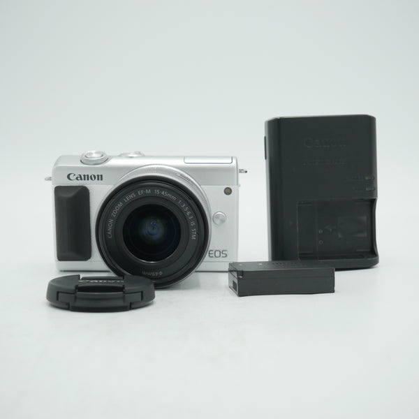 Canon EOS M200 Mirrorless Camera with 15-45mm Lens (White) *USED*