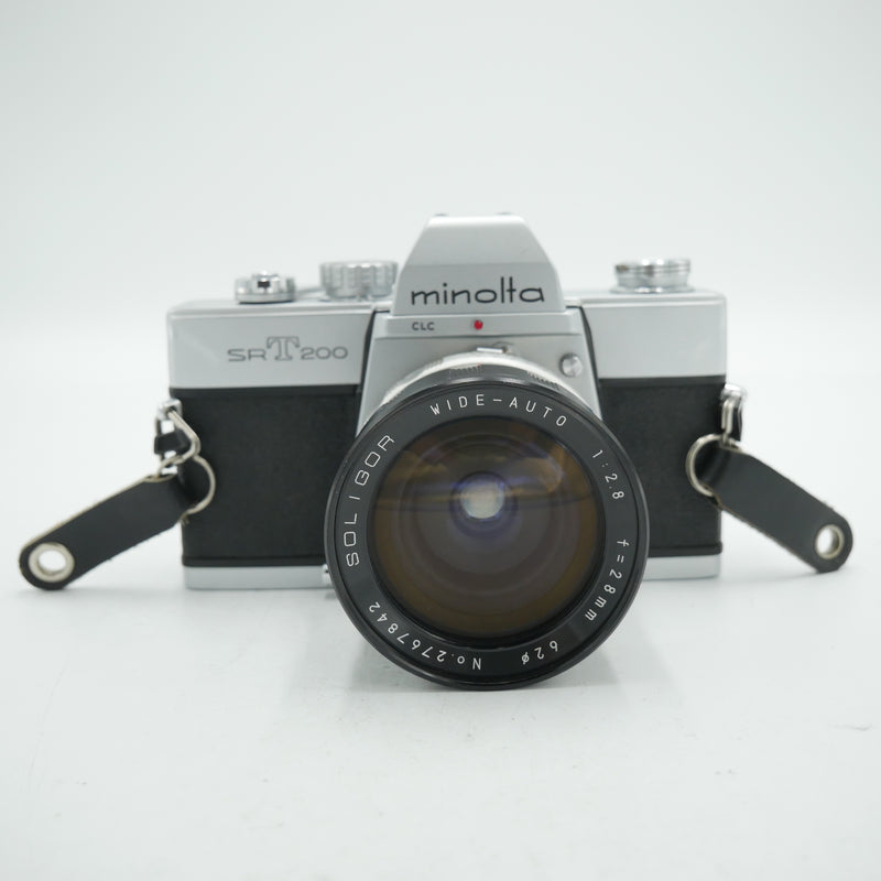 MINOLTA SRT 200 W/ 28MM F/2.8 *USED*