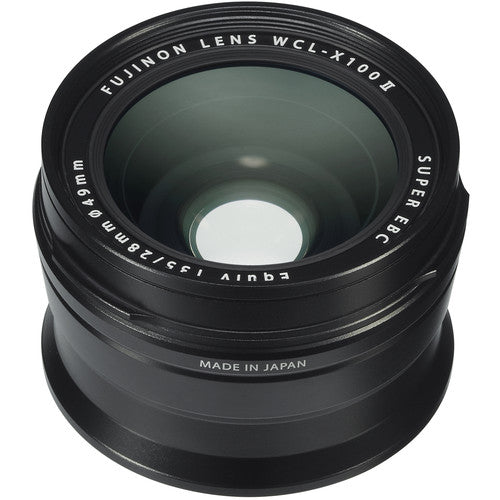 FUJIFILM X100VI Black Camera With Wide Conversion Lens