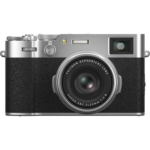 FUJIFILM X100VI Silver Camera With Wide And Tele Conversion Lenses