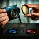 PolarPro Jean Black Filter 3-Pack - 49mm (Red, Orange, Blue)