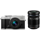 OM SYSTEM PEN Mirrorless Camera with 14-42mm III and 40-150mm R Lenses (Silver)