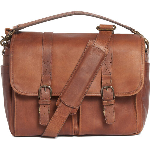 ONA Brixton Camera/Laptop Messenger Bag (Leather, Antique Cognac)