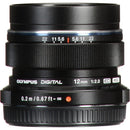 Olympus M.Zuiko 12mm f/2.0 Lens - Black