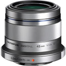 Olympus M.Zuiko 45mm f/1.8 Lens - Silver