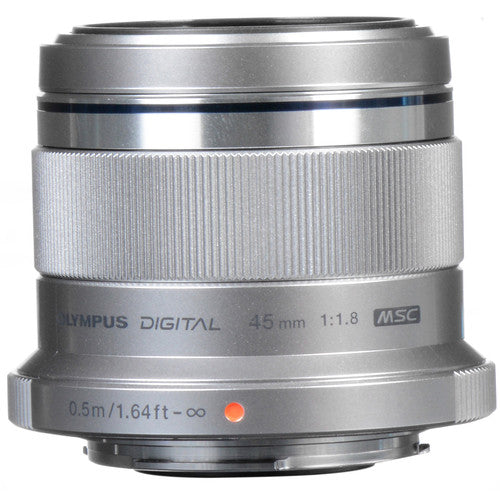 Olympus M.Zuiko 45mm f/1.8 Lens - Silver