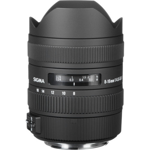 Sigma 8-16mm f/4.5-5.6 DC HSM Ultra-Wide Zoom Lens for Nikon - 203306
