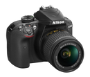 Nikon  D3400 (Black) 2 lens kit - AF-P 18-55 VR & AF-P 70-300 Camera Kit - 1573