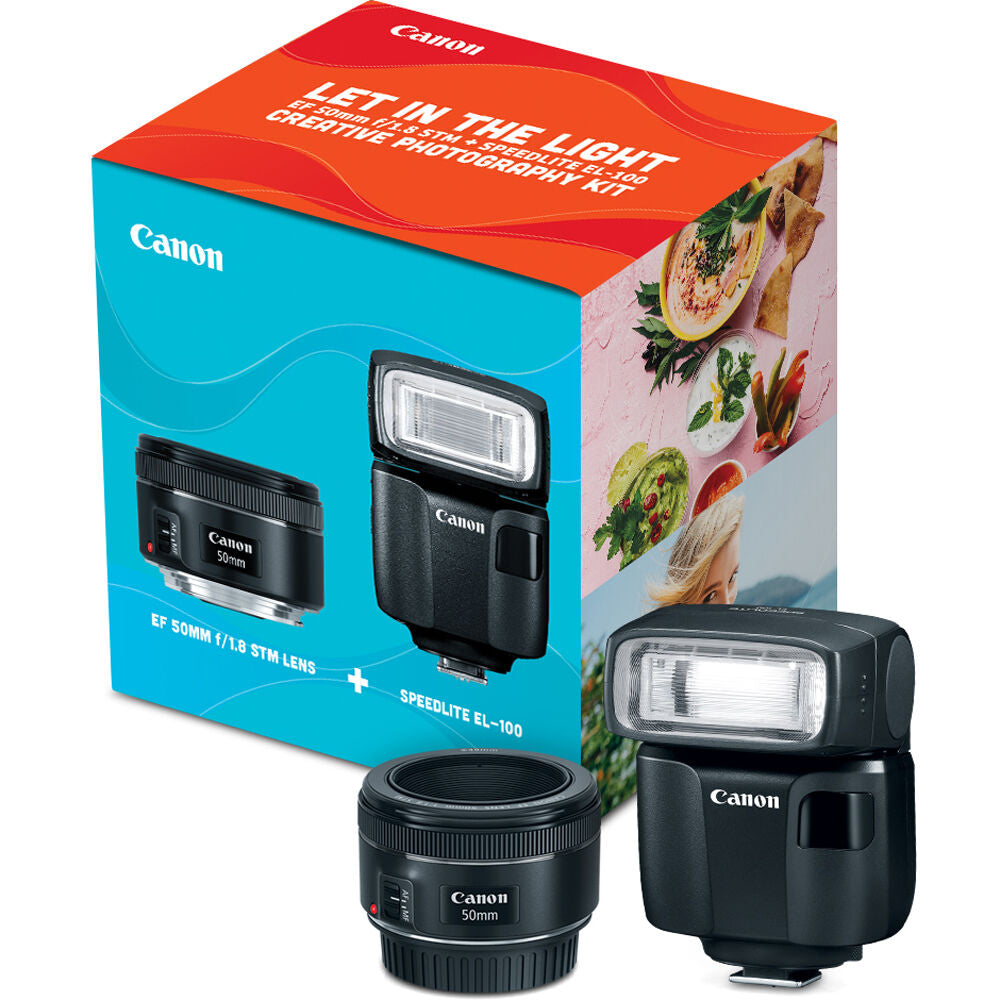Canon EF 50mm STM Lens Speedlite EL-100 Creative Photography K