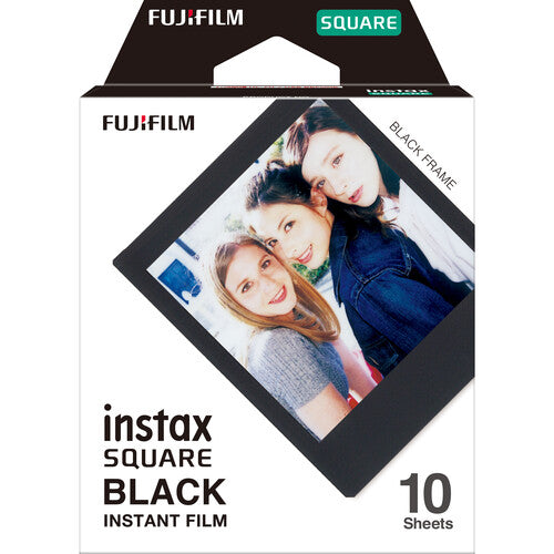 Fujifilm Instax Square Black Frame Film, 10 Exposures