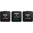 Rode Wireless GO II 2-Person Compact Digital Wireless Microphone System-Recorder (2.4 GHz, Black)