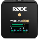Rode Wireless GO II 2-Person Compact Digital Wireless Microphone System-Recorder (2.4 GHz, Black)