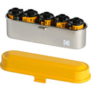 Kodak Steel 135 Film Case (Yellow Lid-Silver Body)