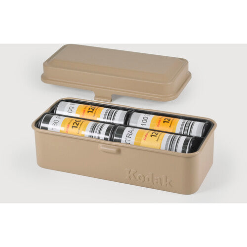 Kodak Steel 120-135 Film Case (Beige Lid-Beige Body)