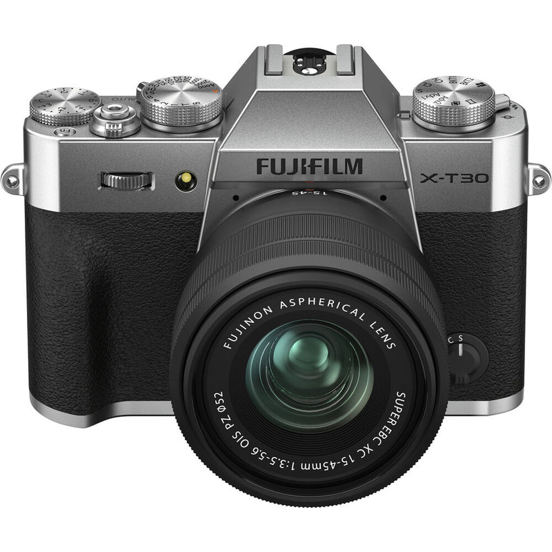 FUJIFILM X-T30 II Mirrorless Digital Camera with 15-45mm Lens - Silver