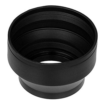 Fotodiox 55mm 3-section rubber lens hood