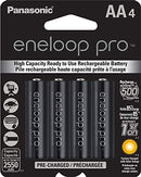 Panasonic (Sanyo) Eneloop XX Pro AA 2550mAH Rechargeable Batteries - 4 Pack