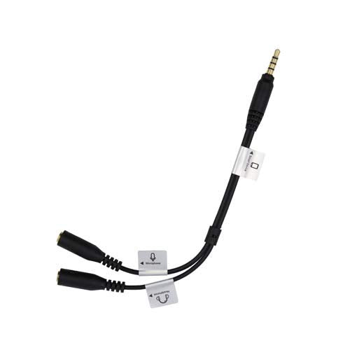 ProMaster 1' Audio Cable 3.5mm TRRS male Right Angle - TRS male Right Angle 7997