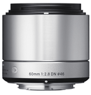 Sigma 60mm f/2.8 EX DN ART Lens (Silver) for Panasonic Micro 4-3 Mount