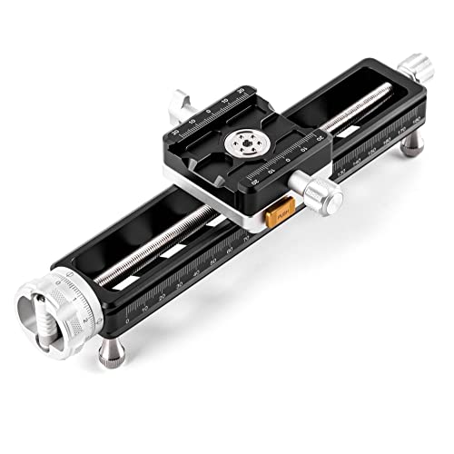 NiSi Macro Focusing Rail NM-200S with 360° Rotating Clamp (7.9" Length)