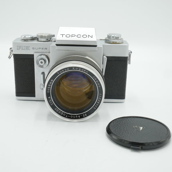 Topcon RE Super 35mm SLR Film Camera w/ 58mm lens *USED*