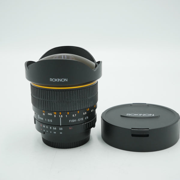 Rokinon 8mm f/3.5 Fisheye Lens for Nikon F *USED*