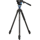 Buy Benro A2573F Aluminum Single Tube Tripod with S6Pro Fluid Video Head
