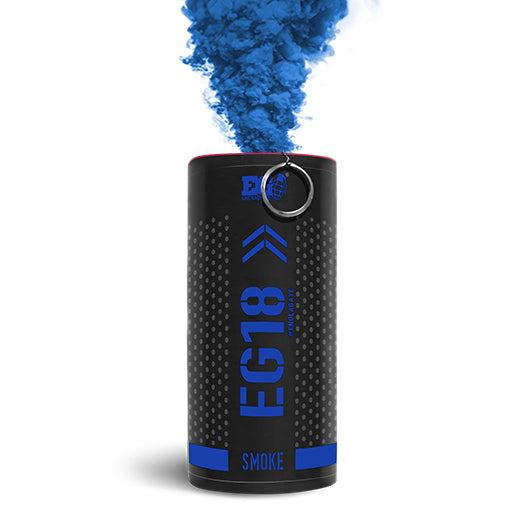 Enola Gaye EG18 High Output Wire Pull Smoke Grenade-Blue