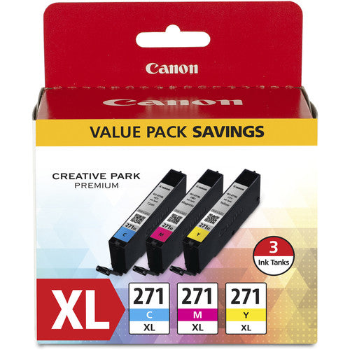 Canon CLI-271XL Ink Tank 3-Pack (Cyan, Magenta, Yellow)